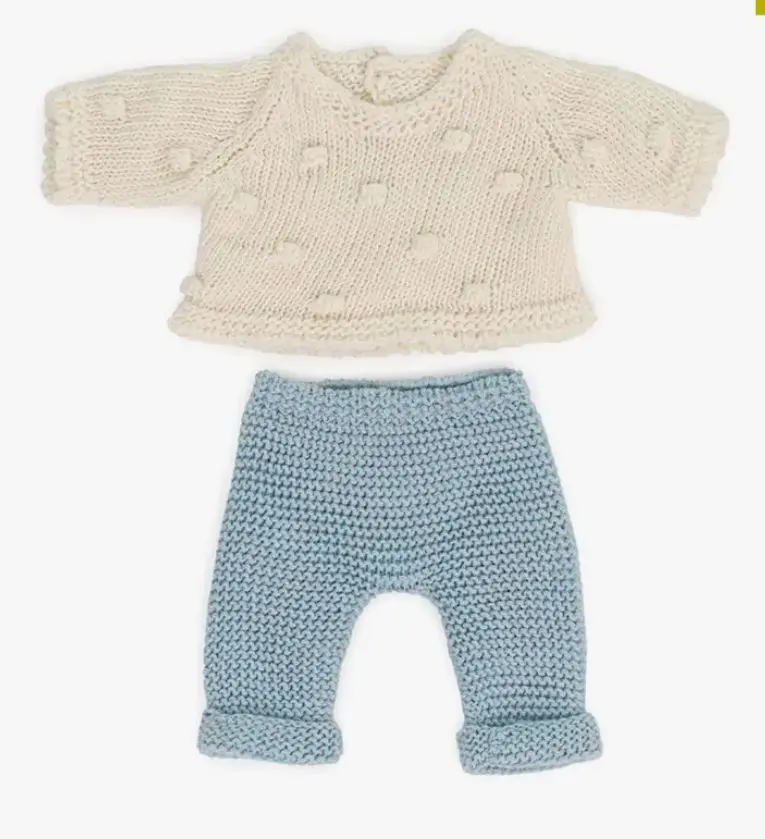 Ensemble tricoté 21cm - Pull et pantalon - Miniland
