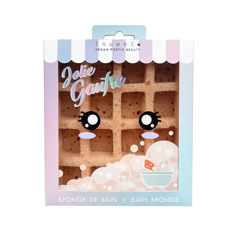 eponge de bain gaufre - inuwet
