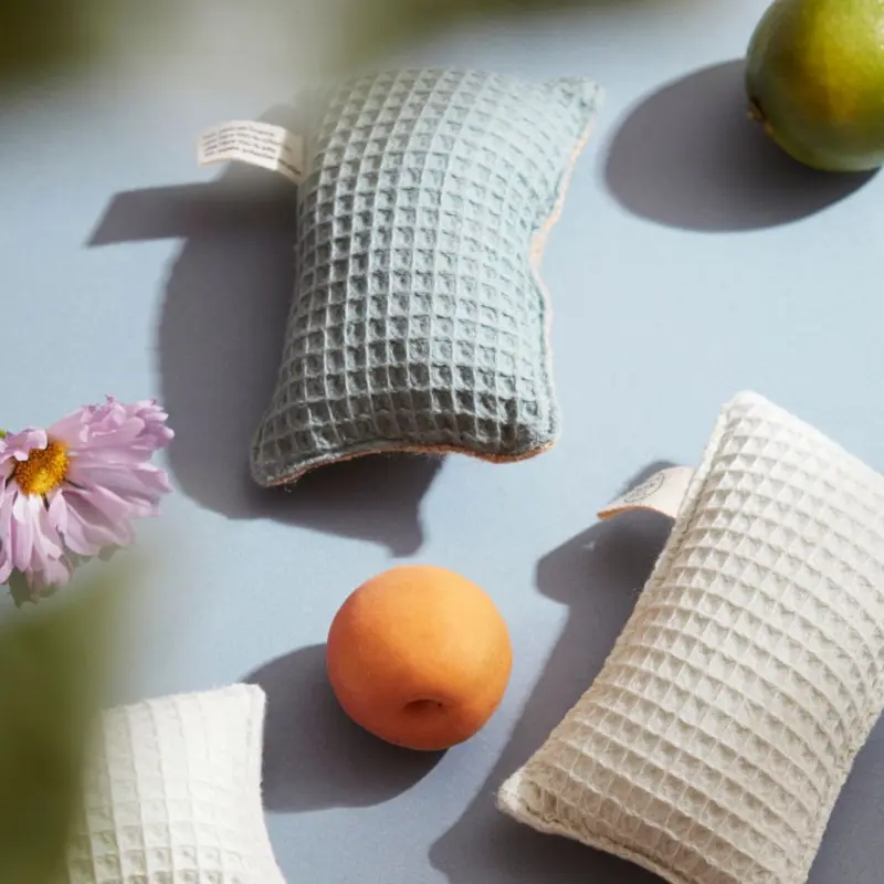 Éponge lavable double face nid d'abeille biologique - éponge lavable verte