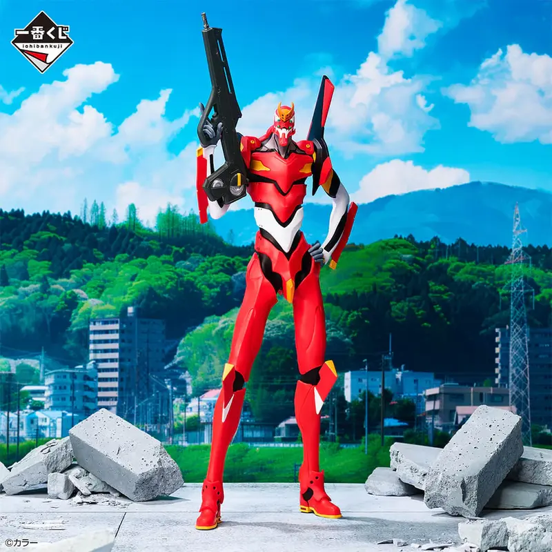 EVANGELION FIGURINE EVA UNIT 2 LOT A ICHIBAN KUJI ANGEL EROSION!