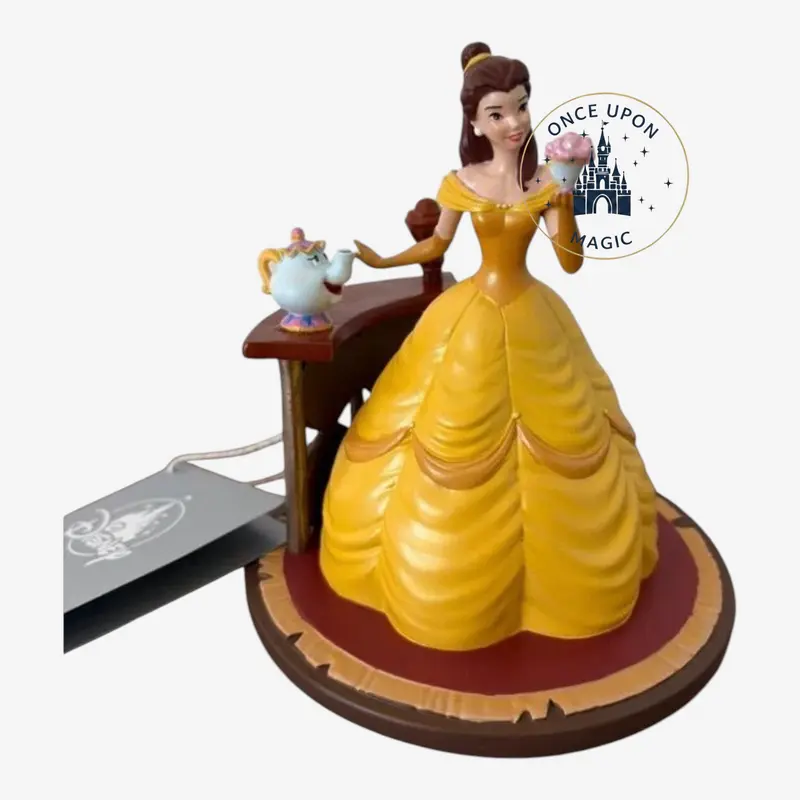 Figurine Belle avec Madame Samovar & Zip – La Belle et la Bête Disney