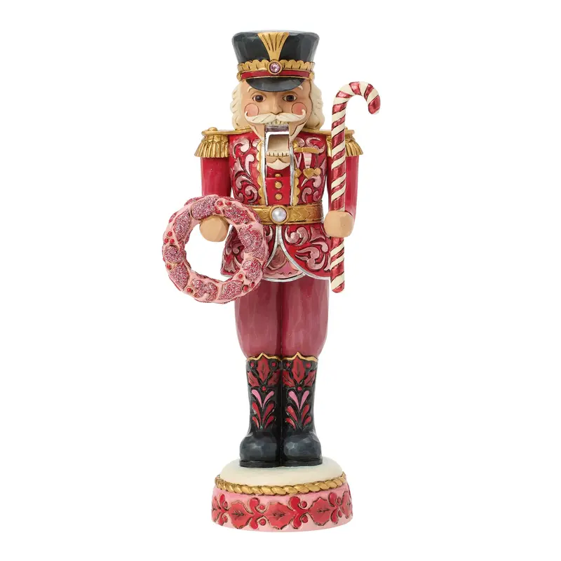 Figurine Casse-Noisette Soldat de Plomb Rouge et Blanc - Heartwood Creek