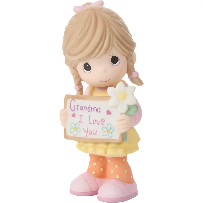 Figurine Fille avec panneau et fleur pour Grand-mère - Precious Moments