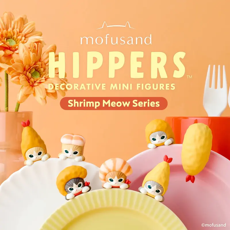 Figurine Hippers Mofusand Vol 2 Shrimp Meow Series - SONNY ANGEL