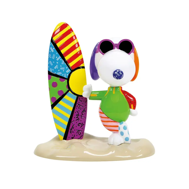 Figurine Joe Cool en surf - Peanuts by Britto