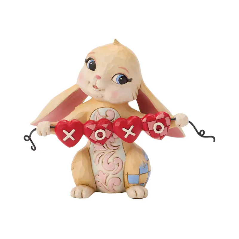 Figurine lapin avec guirlande - Heartwood Creek