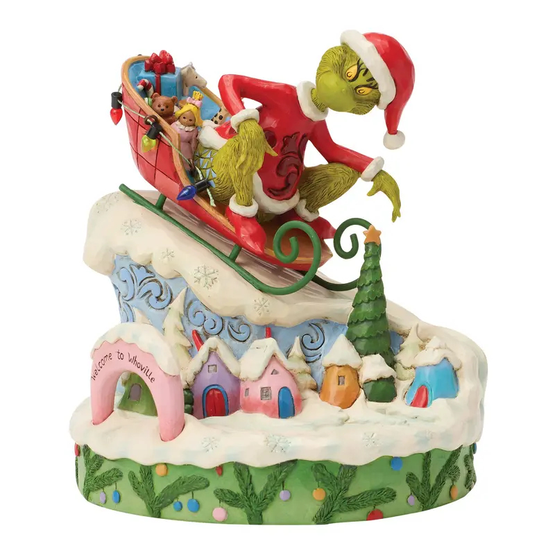 Figurine Le Grinch Traîneau - Grinch by Jim Shore