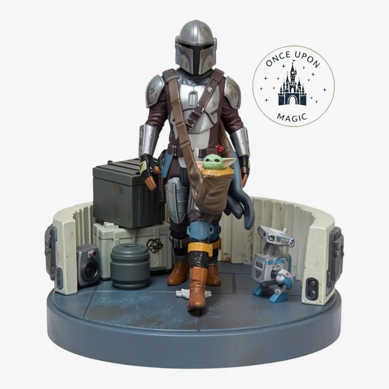 Figurine Mandalorien et Grogu - Disneyland Paris