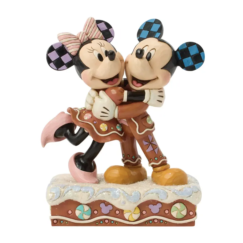 Figurine Mickey et Minnie Pain d'épice - Disney Traditions