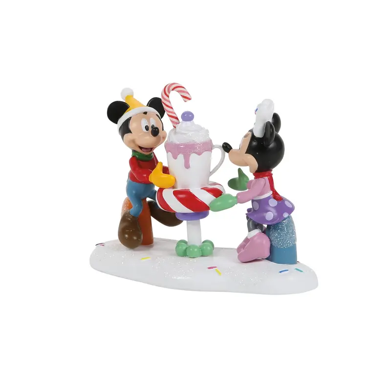 Figurine Mickey & Minnie Chocolat Chaud - Disney Village