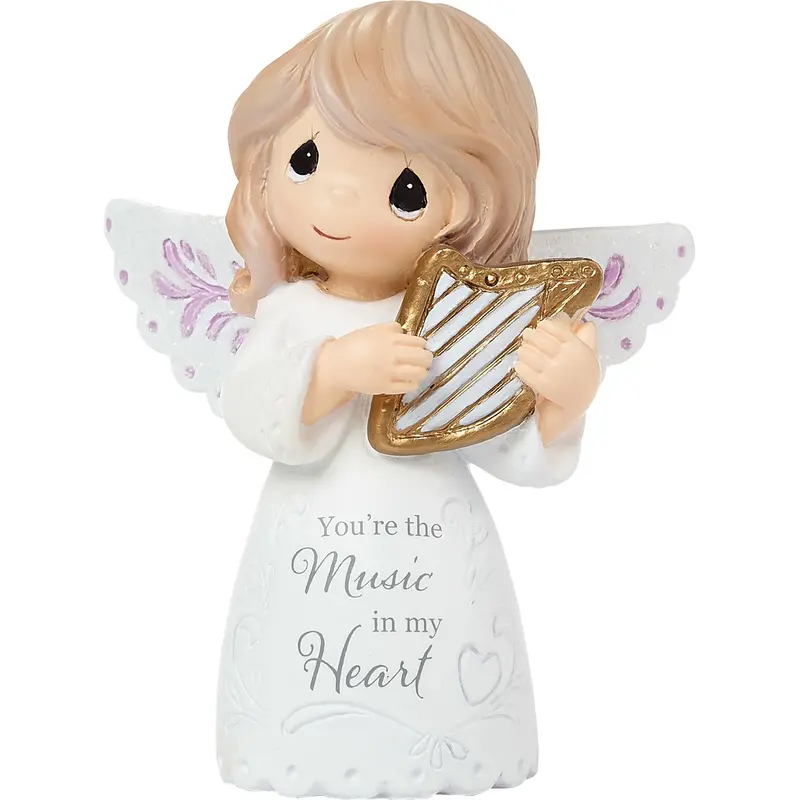 Figurine Mini Ange avec harpe - Precious Moments