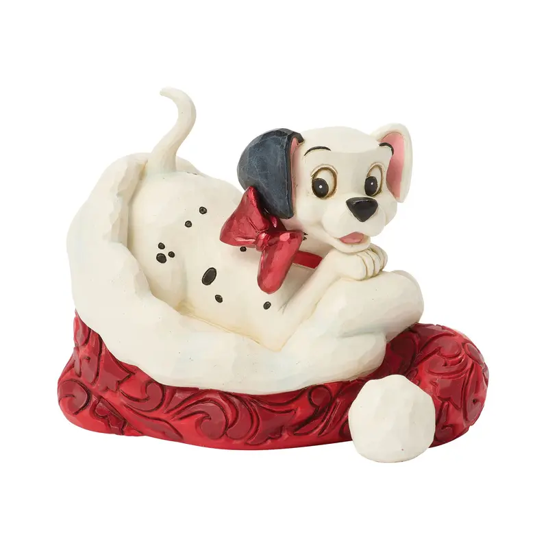 Figurine Mini Dalmatien Bonnet de Noël - Disney Traditions