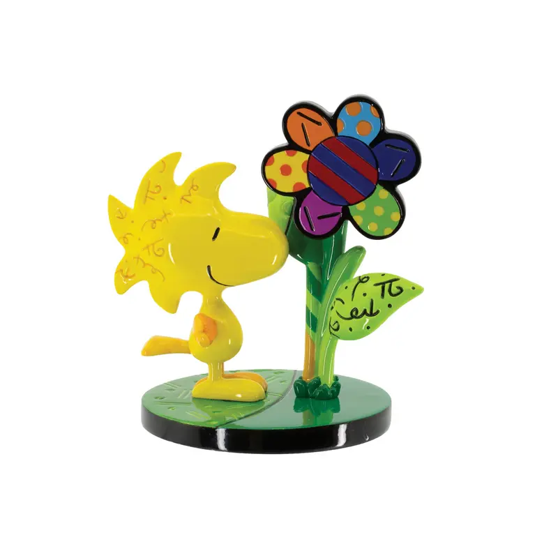 Figurine Mini Woodstock avec fleur - Peanuts by Britto