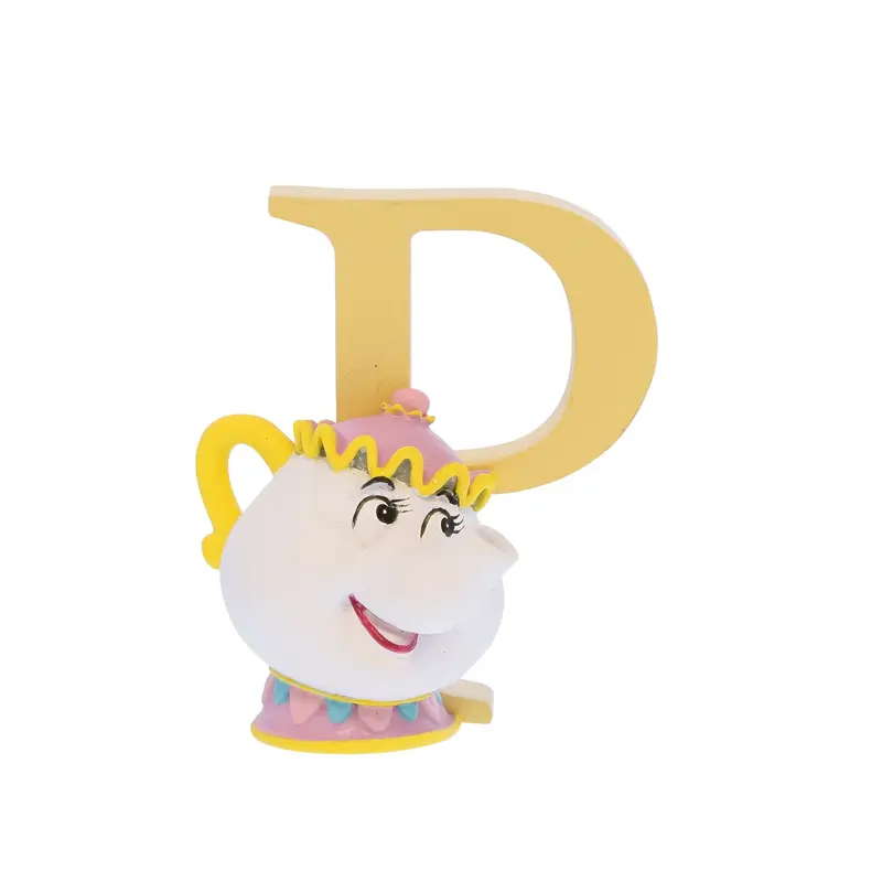 Figurine Mme Samovar Lettre 'P' - Disney Showcase