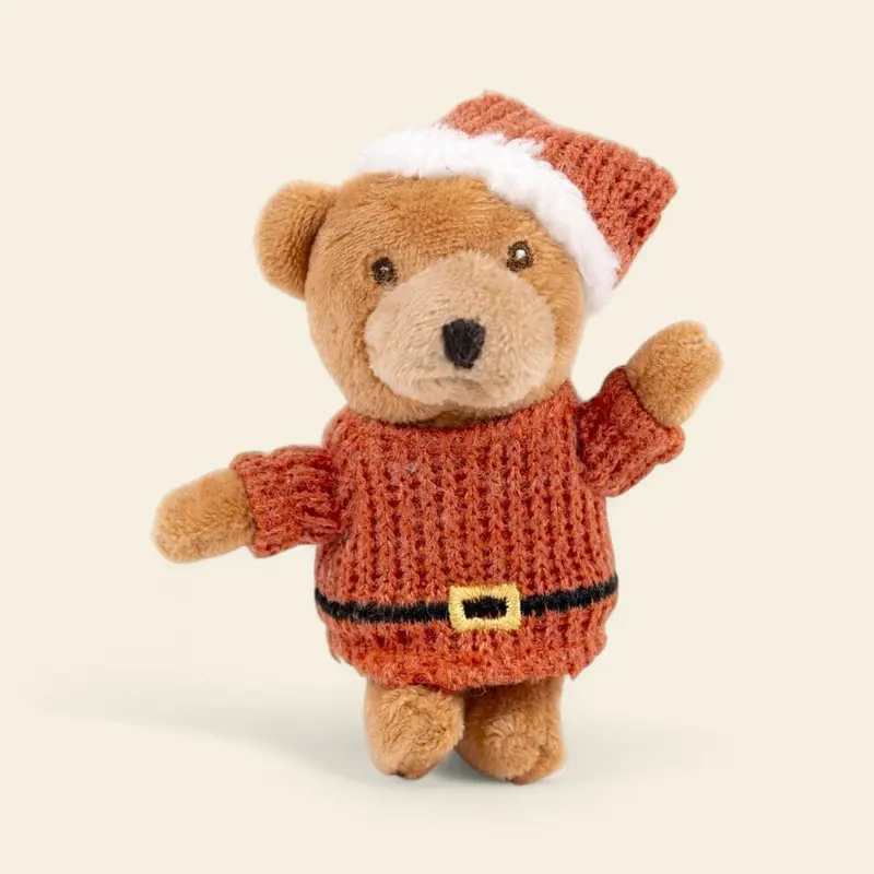 Figurine peluche Ours père noël miniature – Egmont Toys