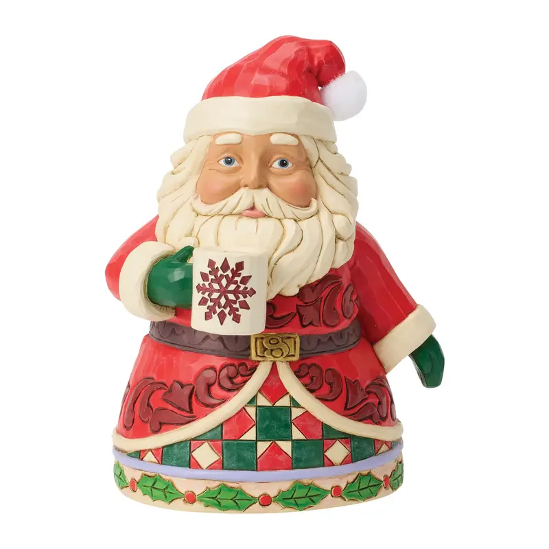 Figurine Père Noël Chocolat Chaud - Heartwood Creek