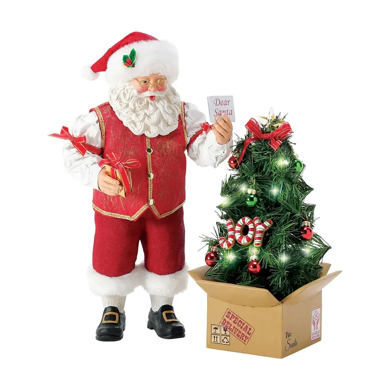 Figurine Père Noël Colis - Possible Dreams