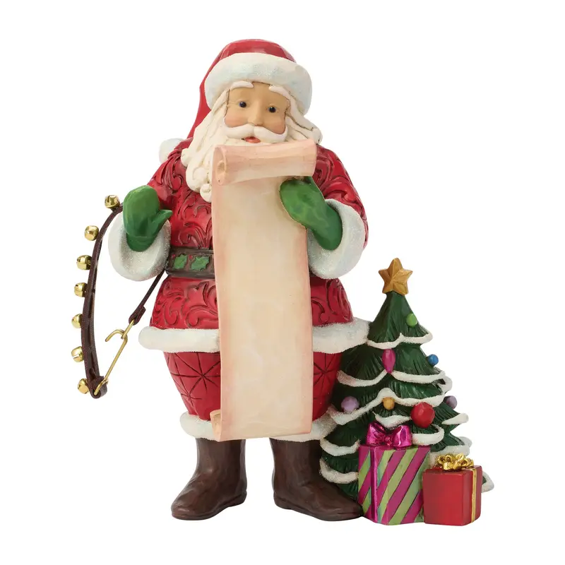 Figurine Père Noël Liste de Souhaits - Heartwood Creek