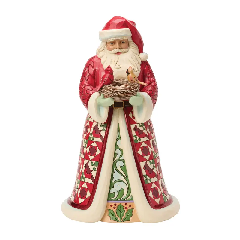 Figurine Père Noël Nid de Cardinaux – Heartwood Creek