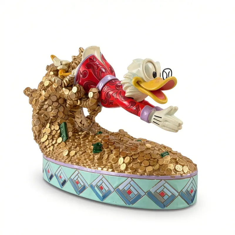 Figurine Picsou plongeant dans son or – Disney Traditions – Disneyland Paris