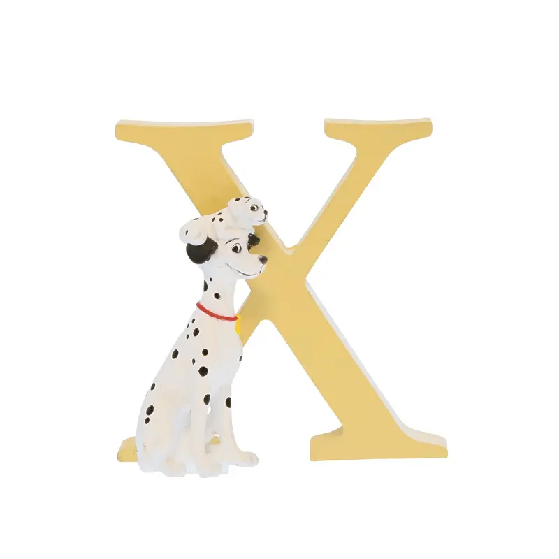 Figurine Pongo Lettre 'X' - Disney Showcase