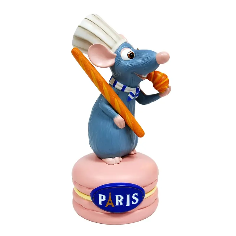 FIGURINE RESINE REMY TE CROISSANT MACARON (x 6 )
