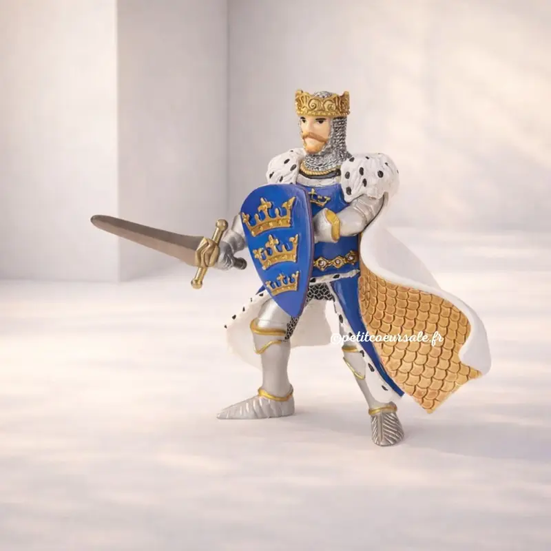 Figurine Roi Arthur bleu – jouet enfant dès 3 ans