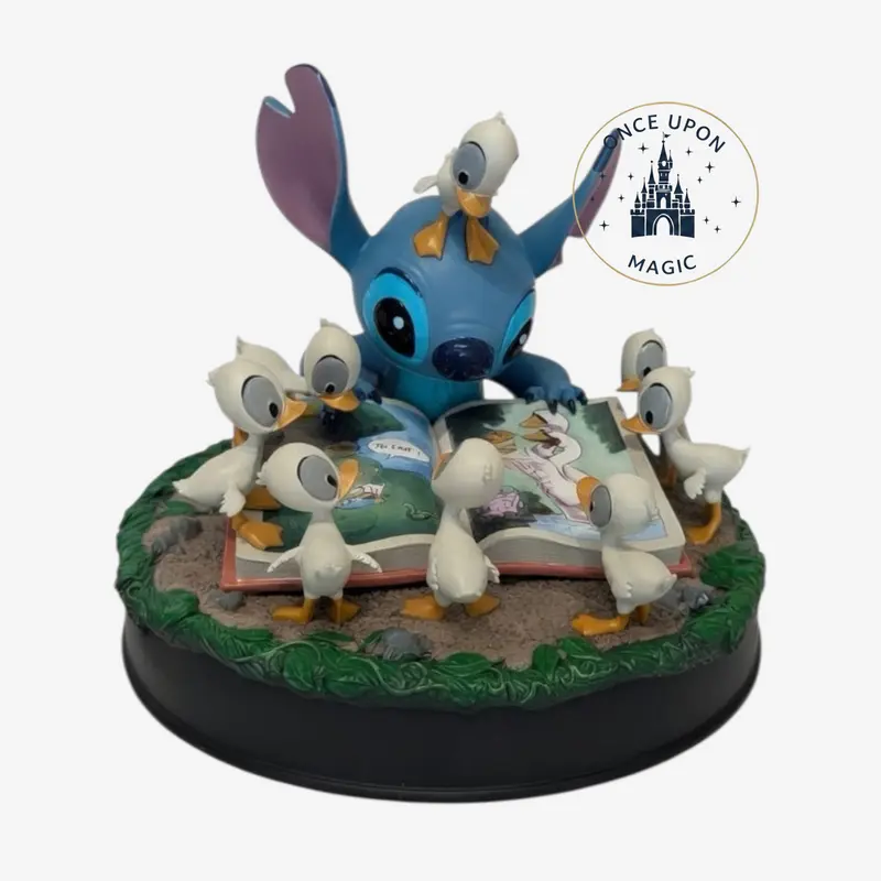 Figurine Stitch & Canetons – Scène Adorable Disneyland Paris
