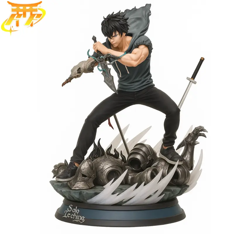 Figurine Sung Jin-Woo "Chasseur de Donjons" - Solo Leveling