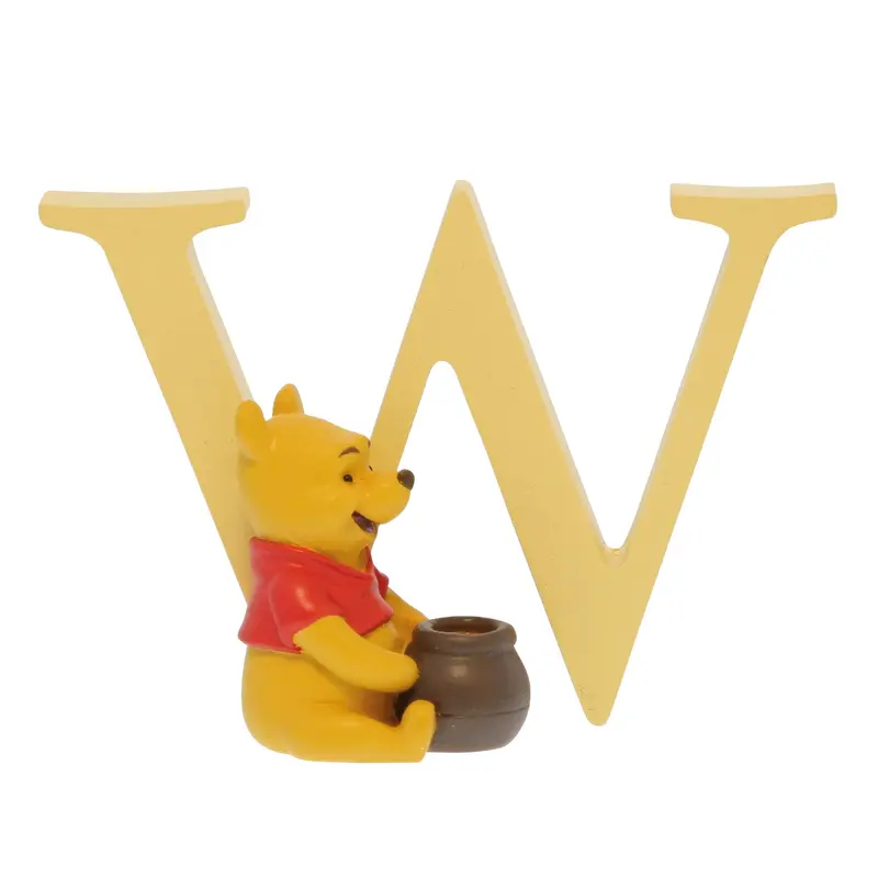 Figurine Winnie l'Ourson Lettre 'W' - Disney Showcase