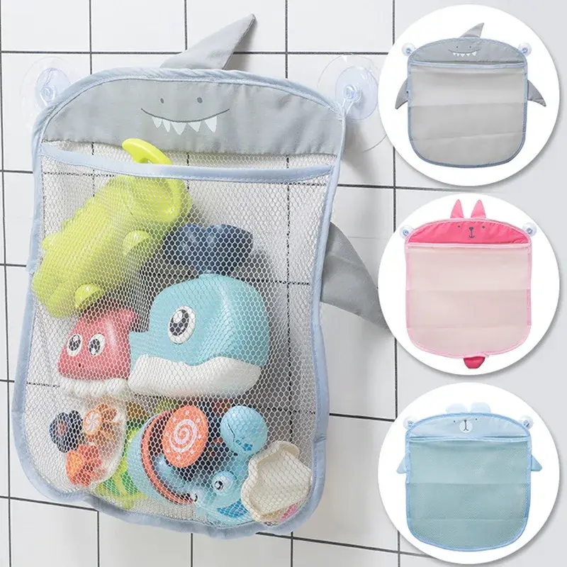 Filet de rangement jouets de bain avec ventouses