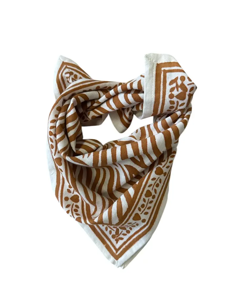 Foulard bébé/enfant Zèbre camel