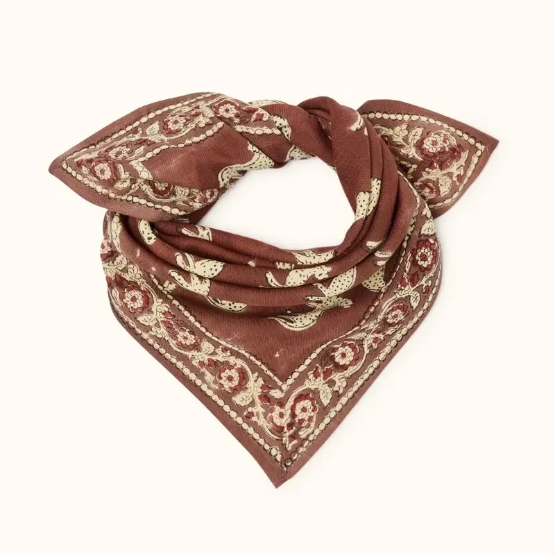 Foulard - Bengale - Chocolat - Apaches Collections