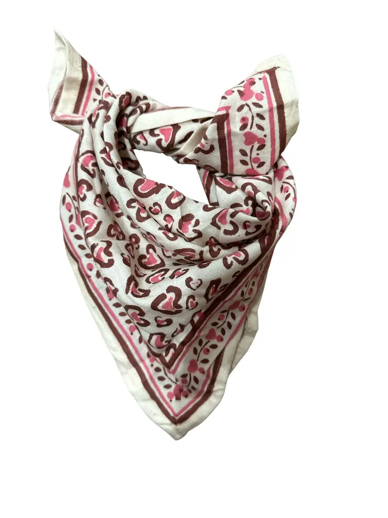 Foulard enfant Léo cerise
