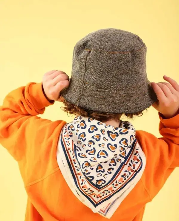Foulard enfant Léo Navy