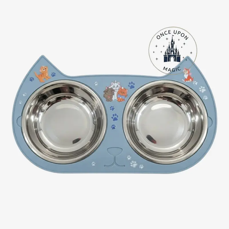 Gamelle Double Chat Disney Marie – Station Repas Animaux Officielle Disneyland Paris