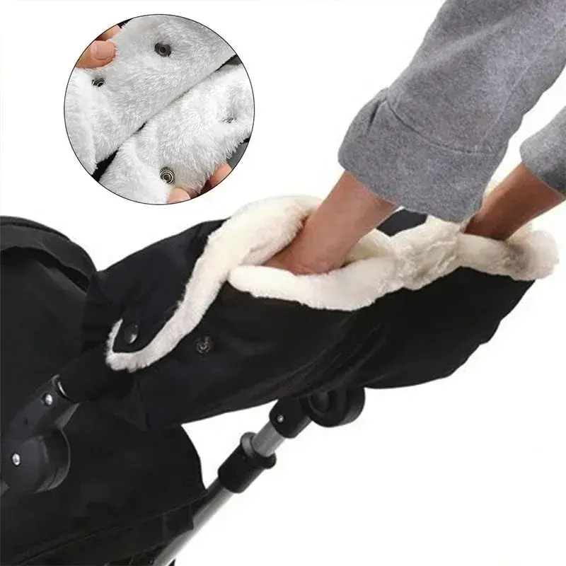 Gants chauffe-mains universels poussette hiver - protection vent eau poussette nouveau-né accessoires