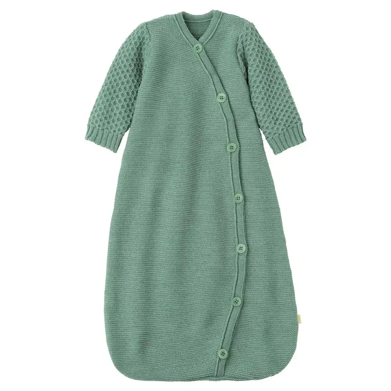 Gigoteuse à manches en laine merinos Disana - Jade