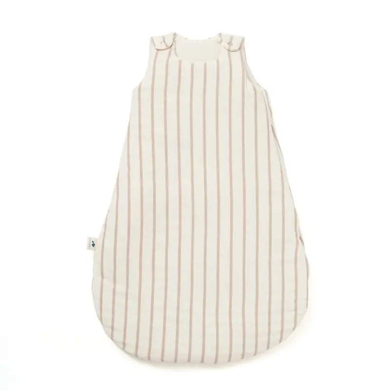 Gigoteuse en gaze rayures beige