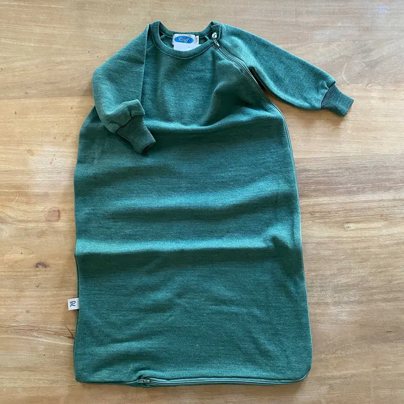 Gigoteuse légère à manches longues en laine & soie Reiff - Vert