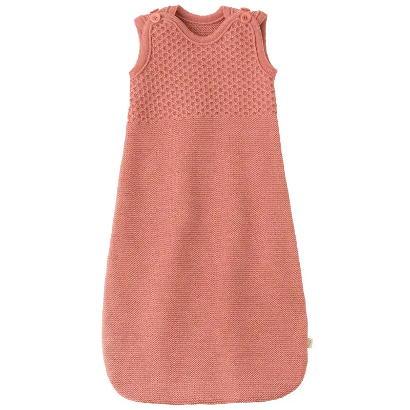 Gigoteuse sans manches en laine merinos Disana - Soft pink