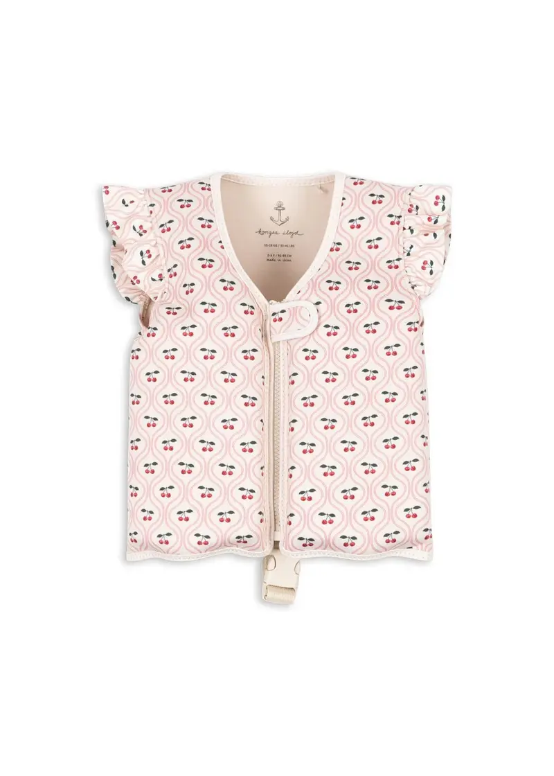 gilet de natation avery cherry pink motif - Konges Sløjd