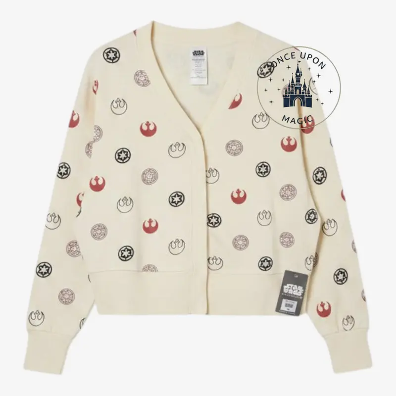 Gilet femme Star Wars à logos – Écru – Disneyland Paris