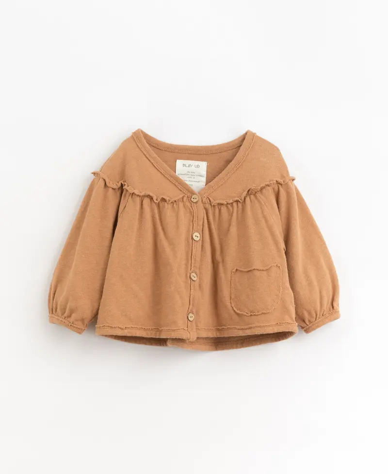 Gilet fille lin