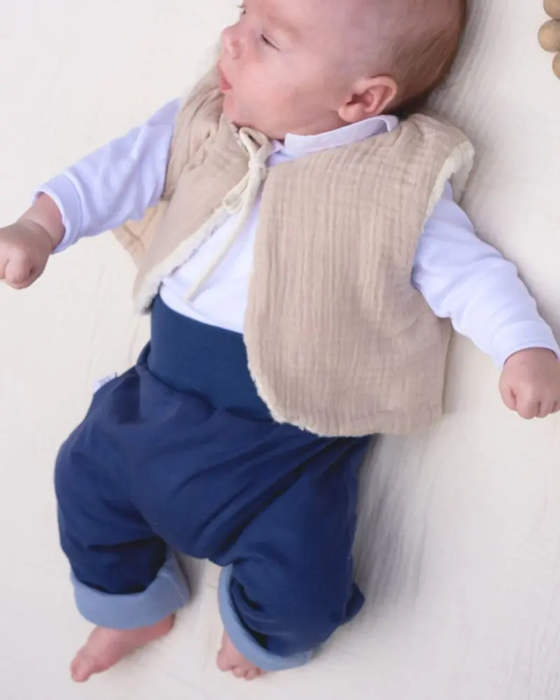 Gilet sans manches réversible / Coton bio