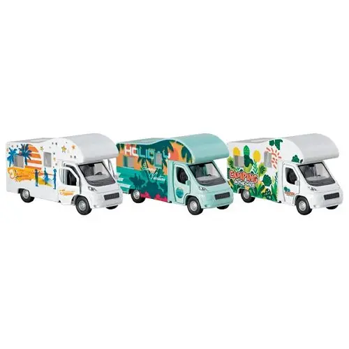 Goki - Camping-car en métal et plastique - L= 12 cm - 2 ans +
