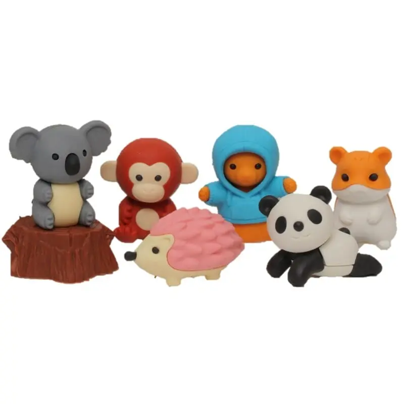 Gommes - Figurines - Les animaux de la forêt - TROUSSELIER