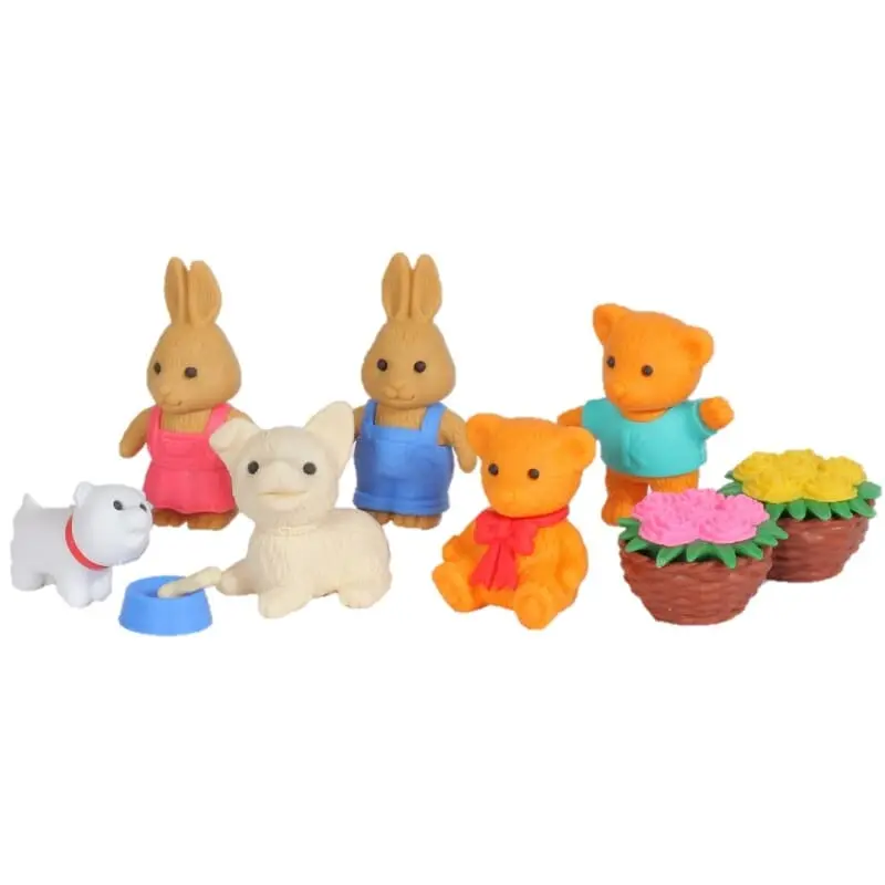 Gommes - Figurines - Les animaux du parc - TROUSSELIER