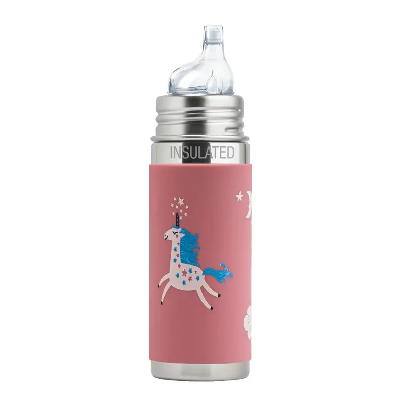 Gourde à bec Inox Isotherme 260ml Pura - Licorne