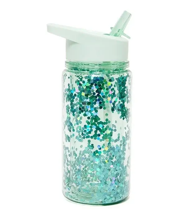gourde paillette green lily - PETIT MONKEY